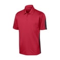 thumbnail image 5 of Sport-Tek PosiCharge Active Textured Colorblock Polo-M (True Red/ Grey), 5 of 6