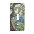 thumbnail image 2 of Yayeee Toggle Light Switch Wall Plate 1-Gang 4.5"x2.7" Home Decorative Outlet Cover, Pine Tree, 2 of 7