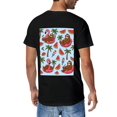 thumbnail image 3 of T-shirt Tropical Summe  Soft Cotton Adult Heat-Transfer Graphic T-Shirt - 180g Breathable Fabric, Unisex Summer Casual Wear with Durable Heat-Printed Design, 3 of 10
