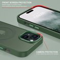 thumbnail image 4 of BENTOBEN iPhone 15 Plus Case Compatible with Mag-Safe, 6.7" Tpu Magnetic Car Mount Support, Anti-Fingerprint Shockproof Protective Cover for iPhone 15 Plus 6.7 inch, Dark Green, 4 of 7