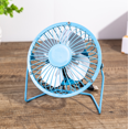 thumbnail image 1 of Chainplus 4 Inch Small USB Desk Fan, Mini Quiet Fan with Metal Construction & Strong Airflow & 180°Adjustable Tilt Angle, Personal Cooling Fan for Desktop Office (Blue), 1 of 7
