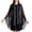 Black, variant on Women Chiffon Shawls and Wraps for Evening Dresses, Floral Sheer Cape Poncho Cover Up Beach Silk Scarf Elegant Wedding Party Stole