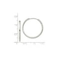 thumbnail image 5 of Primal Silver Sterling Silver 2mm Hoop Earrings, 5 of 6