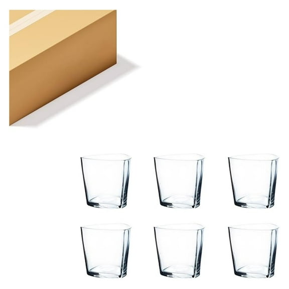 Glass Tea Light Holders 6-Pack - 4" Clear Votive Candle Holders - Floral Vase, Terrarium, Small Planter - Wedding, Home Decor - WGV International