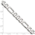 thumbnail image 4 of Sterling Silver 8mm Figaro Chain (24 X 8) Made In Italy qfg220-24, 4 of 5