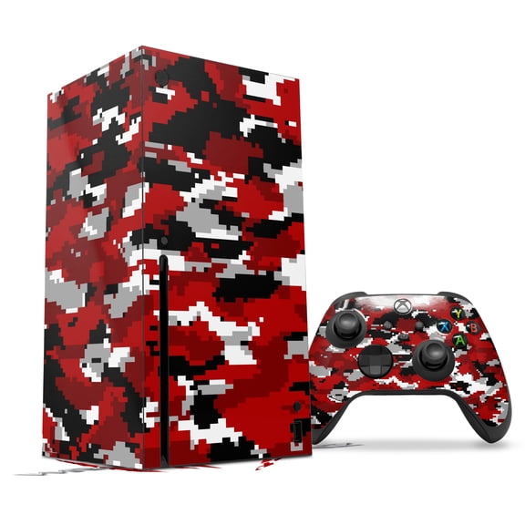 WraptorSkinz Skin Wrap compatible with the 2020 XBOX Series X Console and Controller WraptorCamo Digital Camo Red (XBOX NOT INCLUDED)