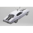 thumbnail image 2 of Christmas Ornament for 1970 Chevy Chevelle SS White Black Stripes, 2 of 3