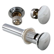 Elite Solid Brass Chrome Finish Pop-up Drain with Overflow - P08C