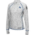 thumbnail image 2 of Women's Colosseum White Air Force Falcons OHT Military Appreciation Officer Arctic Camo Fitted Lightweight 1/4-Zip, 2 of 4