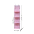 thumbnail image 3 of Over the Door Hanging Storage Organizer Bag with 4 Large Compartments, Foldable Fabric Closet and Bedroom Door Organizer for Dorm, Apartment and Small Spaces, 3 of 6