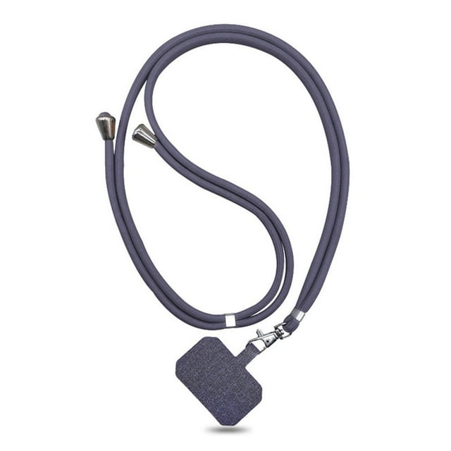 Mobile Phone Lanyard Neck Strap Adjustable Hanging Smartphone Keys Camera Rope Portable Walking Removable Black