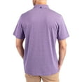 thumbnail image 2 of Men's Cutter & Buck Heather Purple TCU Horned Frogs Forge Eco Heather Stripe Stretch Recycled Polo, 2 of 2