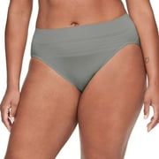 Warners No Pinching, No Problems® Dig-Free Comfort Waist Smooth and Seamless Hi-Cut RT5501P Color: Storm Size: MEDIUM