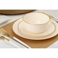 thumbnail image 6 of Crown Display 40 Premium Disposable Plastic 10 inch Dinner Plates - Classic Cream Design, 6 of 8
