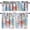 Beach-2, variant on Lemon Window Valance Lemon Tile Traditional Design Red on Tile for Home Kitchen Livingroom Coffee Room Window Drapes 54x18inch