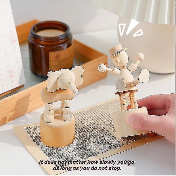 Mini adornos de escritorio de animales pequeños de madera Decoración linda creativa ??? Mini?? ‰