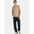 thumbnail image 2 of Tribekka 44 Men's Ribbed Polo Sweater with Short Sleeves, Sizes XS-2XL, 2 of 5