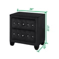 thumbnail image 4 of Sophia Night Stand In Color Black Made With Wood, 4 of 4