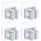 thumbnail image 1 of Portaescobas 4 piezas, sin taladrar Soporte de pared Portafregonas autoadhesivo, ganchos para armarios Cocina Baño Jardín Casa Garaje Adepaton LKX-0438-2, 1 of 6