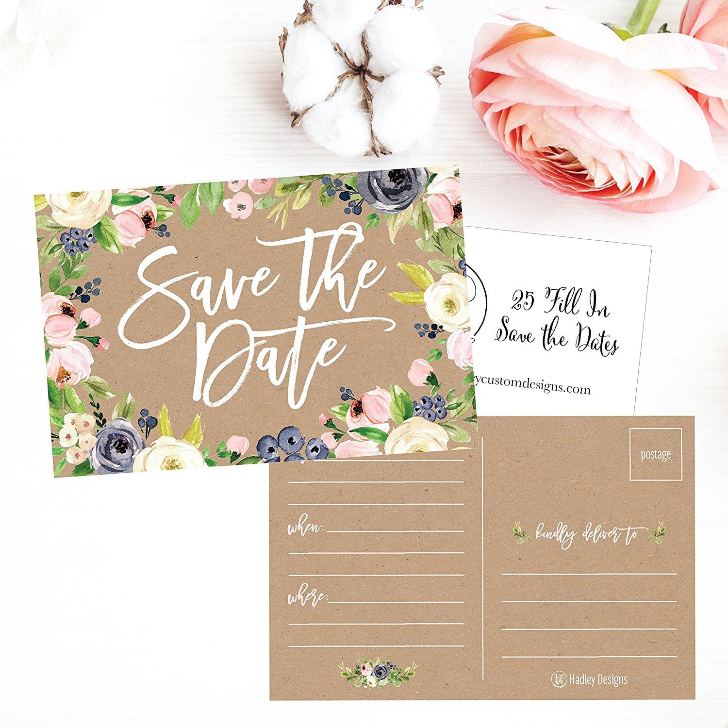 25 Rustic Floral Save The Date Cards For Tiendamia Com 25 Rustic Floral Save The Date Cards For Tiendamia Com
