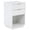 White, variant on Tcbosik Nightstand with 2 Drawers, Fluted Bedside Table w/ Open Storage Shelf, Modern Accent End Table for Living Room,Bedroom,Small Space 15.75"L x 17.72"W x 27.56"H, White