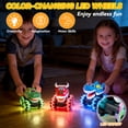 thumbnail image 6 of Chuvikid 3 Pack Monster Truck Toy,Motion Activated Light Up Cars for Toddlers- Bull,Shark,Crocodile,Press and Go Cars Gifts for Boys Gifts Ages 3-7, 6 of 7