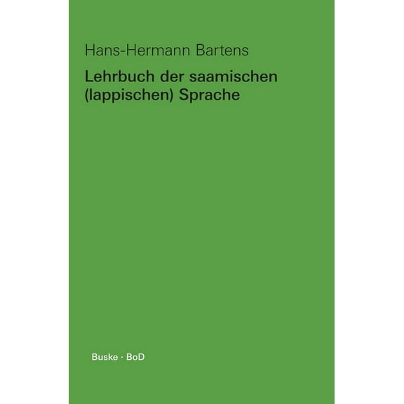 Lehrbuch der saamischen (lappischen) Sprache (Hardcover)