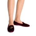 thumbnail image 3 of DREAM PAIRS Women Velvet Embroidery Flats shoes Round Toe Slip On Ballet Shoes, 3 of 7