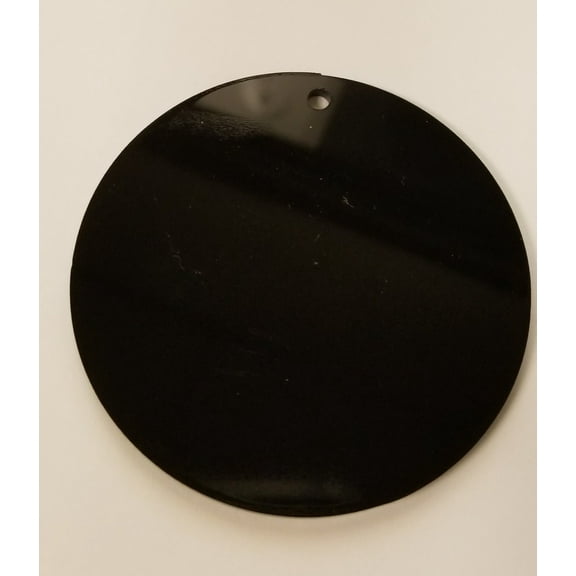(15 Pack) Black 1/8" Acrylic Discs with Hole - Circle, Round, Sheet, (3”)