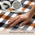thumbnail image 6 of ODIKA 5'x7' Washable Area Rug Halloween Plaid Striped Pumpkin Bat Motif Farmhouse Fallc Door for Dining Room, Under Table, Home Office, Non-Slip Chair-Friendly, 6 of 7