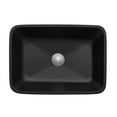thumbnail image 5 of ANZZI Rectangular Glass Vessel Bathroom Sink, Rectangular Basin 4.3 in. Matte Black Finish, 5 of 6