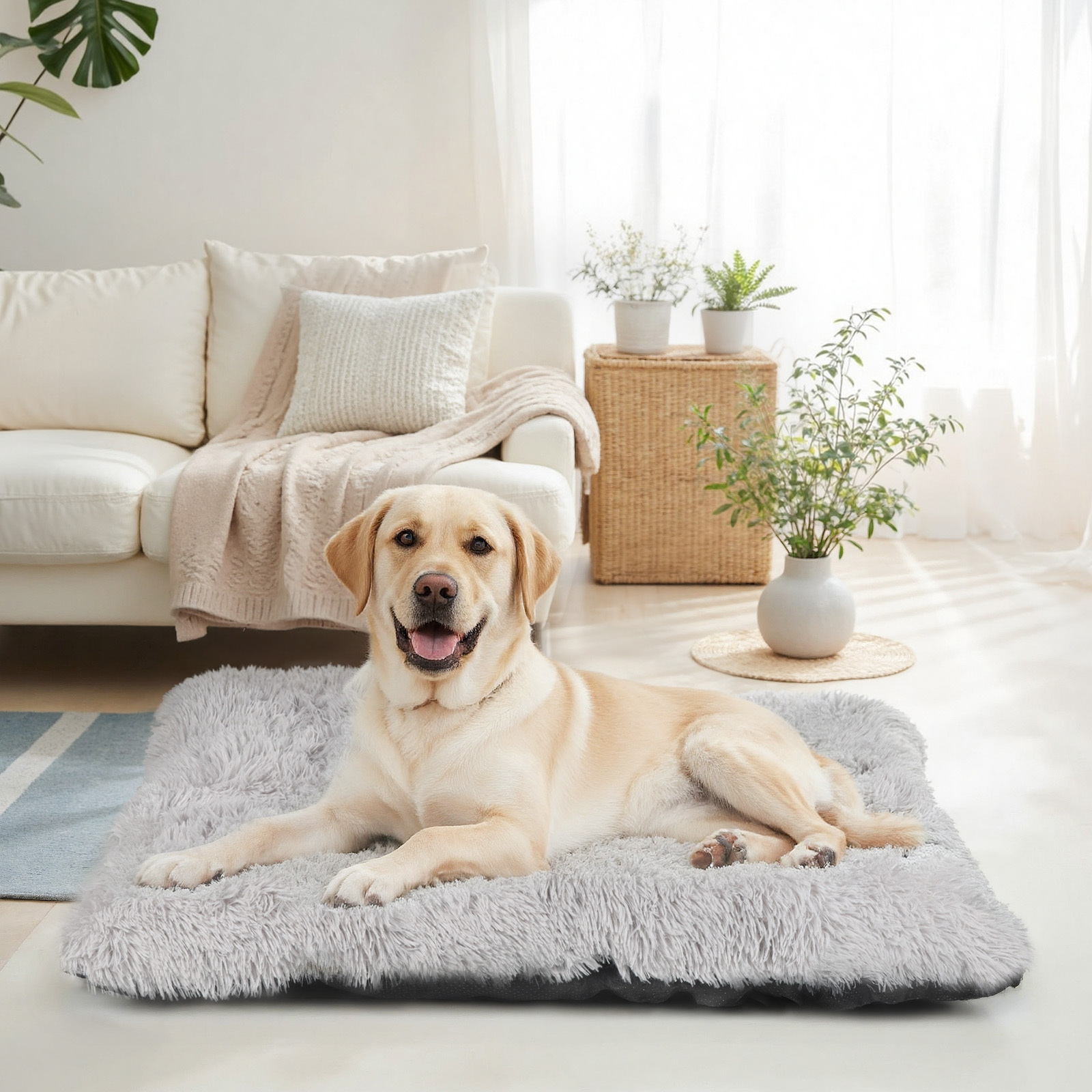 Katieovy Plush Large Dog Bed, 40 x 26 Inch photo 5