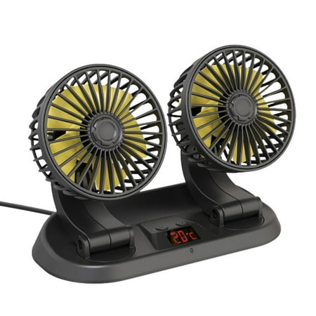 

Julam Car Fan 12V 24V 360 Degrees Adjustable Portable Fan 3 Strong Wind Desk Fan for Vehicle Dashboard Truck Van SUV RV everybody