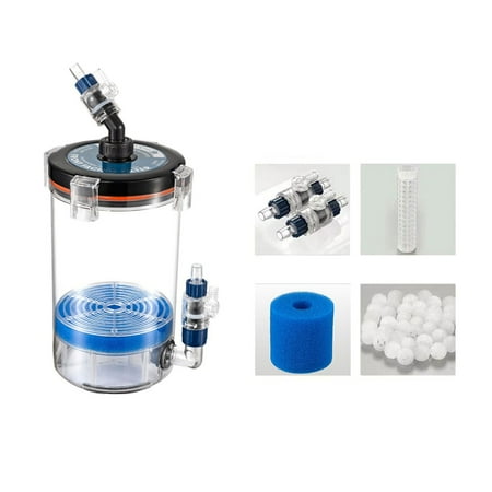 Necvior Canister Filter Ultra-Quiet External Aquarium Filter with Media for Fish Tanks