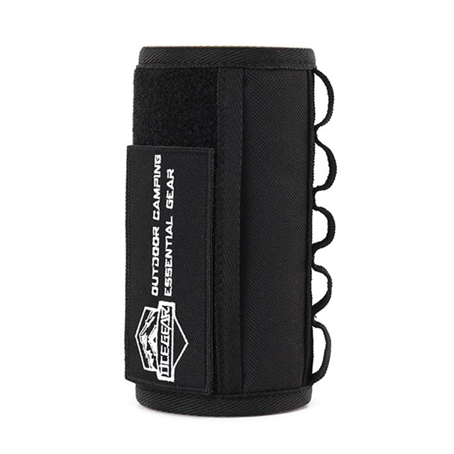 Cubierta Protectora para Lata Gas Funda Protectora para Cilindro Gas Poliéster (negro)