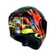 thumbnail image 3 of Casco Abatible Moto Kov Estelar Zombie Rojo Luz Led + Dot, 3 of 5