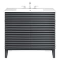 thumbnail image 3 of Modway Render 36" Bathroom Vanity in Gray White, 3 of 9