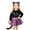 C10-Purple, variant on Glisme Girls Halloween Outfits Long Sleeve Round Neck Tops Skirts Cartoon Prints 2 Piece Set Relax Fit Toddler Clothes Purple