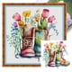 thumbnail image 1 of Hilo de Bordar Algodón Completo Wdftyju 18CT Impreso Pareja Botas 30x30cm, 1 of 9