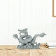 thumbnail image 1 of HEALEEP Statue de Dragon en Résine Grise Durable pour Jardin et Exposition Intérieure, 1 of 8