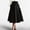 Black, variant on Women's Vintage Style Midi Skirt with Hidden Side Pockets and Flared Hem, Soft Stretch Fabric for All Day Comfort Black L