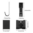 thumbnail image 5 of Tnobhg EV Charger Holder Wall Mount Wall-punching with Screws Anti-slip Protect The Plug Charger Cable Holder Bracket Electric Vehicles Charger Holder, 5 of 7