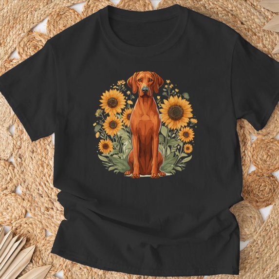 Cute Sunflowers Rhodie Dog Lover TShirt