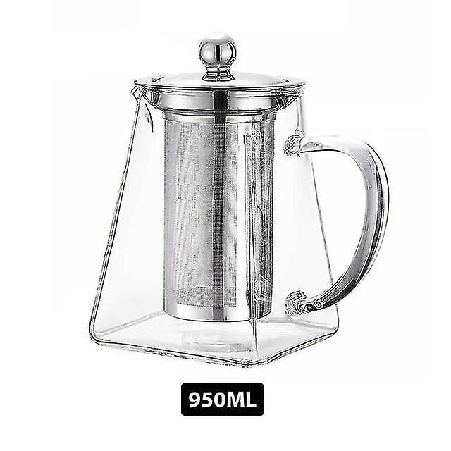 Heat Resistant Glass Teapot Gas Stove Induction Cooker Clear Water