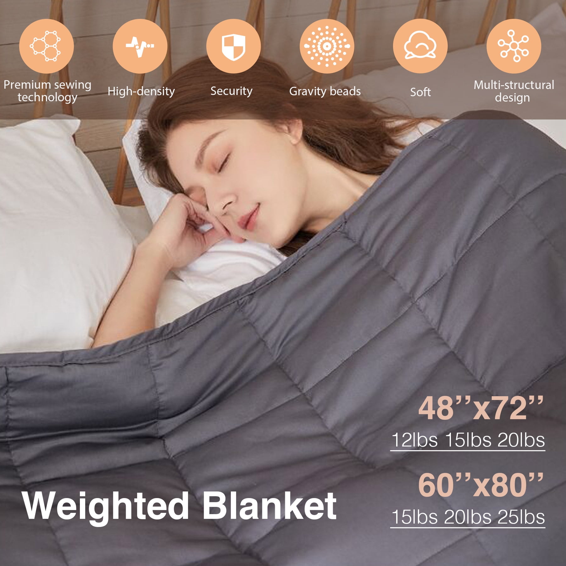 Anxiety Weighted Blanket Twin Size Reduce Stress Kuwait Ubuy