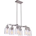 thumbnail image 2 of Craftmade  Foxwood Island Light 6 Light - Flat Black/Dark Teak, 2 of 2