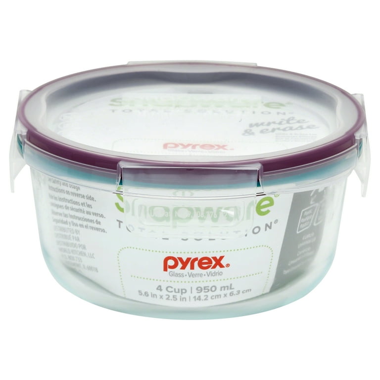 Snapware® Total Solution® Pyrex® Glass Containers - Blue, 4 ct