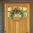 thumbnail image 2 of Guirnalda delantera de la puerta Flores artificiales Sunnimix Navidad Otoño 40cm, 2 of 8