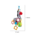 thumbnail image 4 of CYBIBO Stuffed Animals, Plush Toys Clearance! Baby Activity And Teething Toy With Multi-Sensory Rattle And Textures & Crinkle Sound Paper Stuffed Animals With Jingle Bell Giraffe Zeb-ra Li-on, 4 of 7