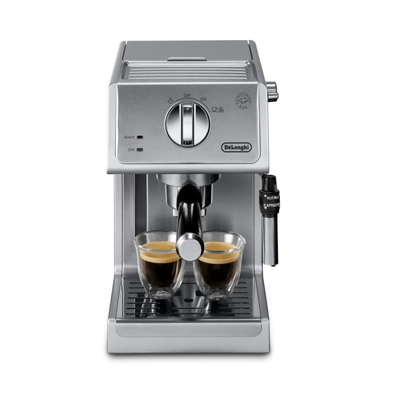 DeLonghi 15 Bar Stainless Steel Espresso and Cappuccino Machine with Premium Adjustable Frother